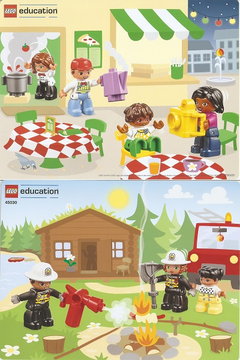 Set 45030 Activity Card 6303220 - Cafe / Firefighters