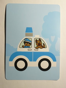 Set 10957 - Activity Card 1 - Police Car (6344094)