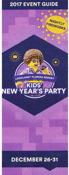 LEGOLAND Florida Kid s New Year s Party Event Guide 2017 with Map