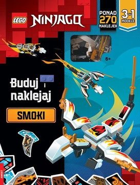 NINJAGO - Buduj i naklejaj. Smoki (Hardcover) (Polish Edition)