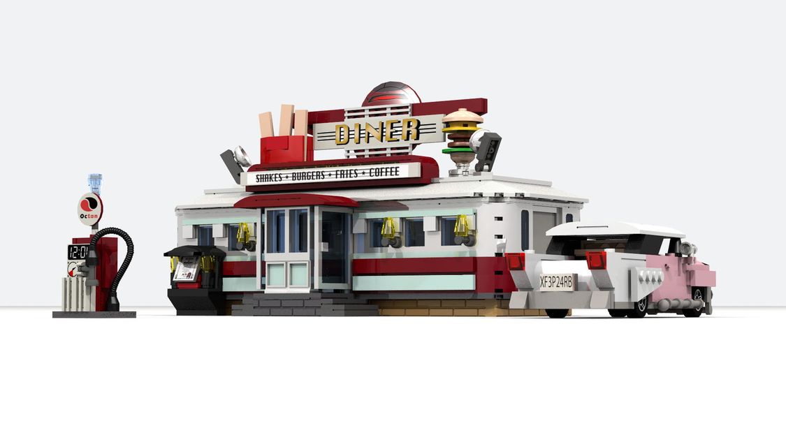 乐高ideas 1950年代的Diner