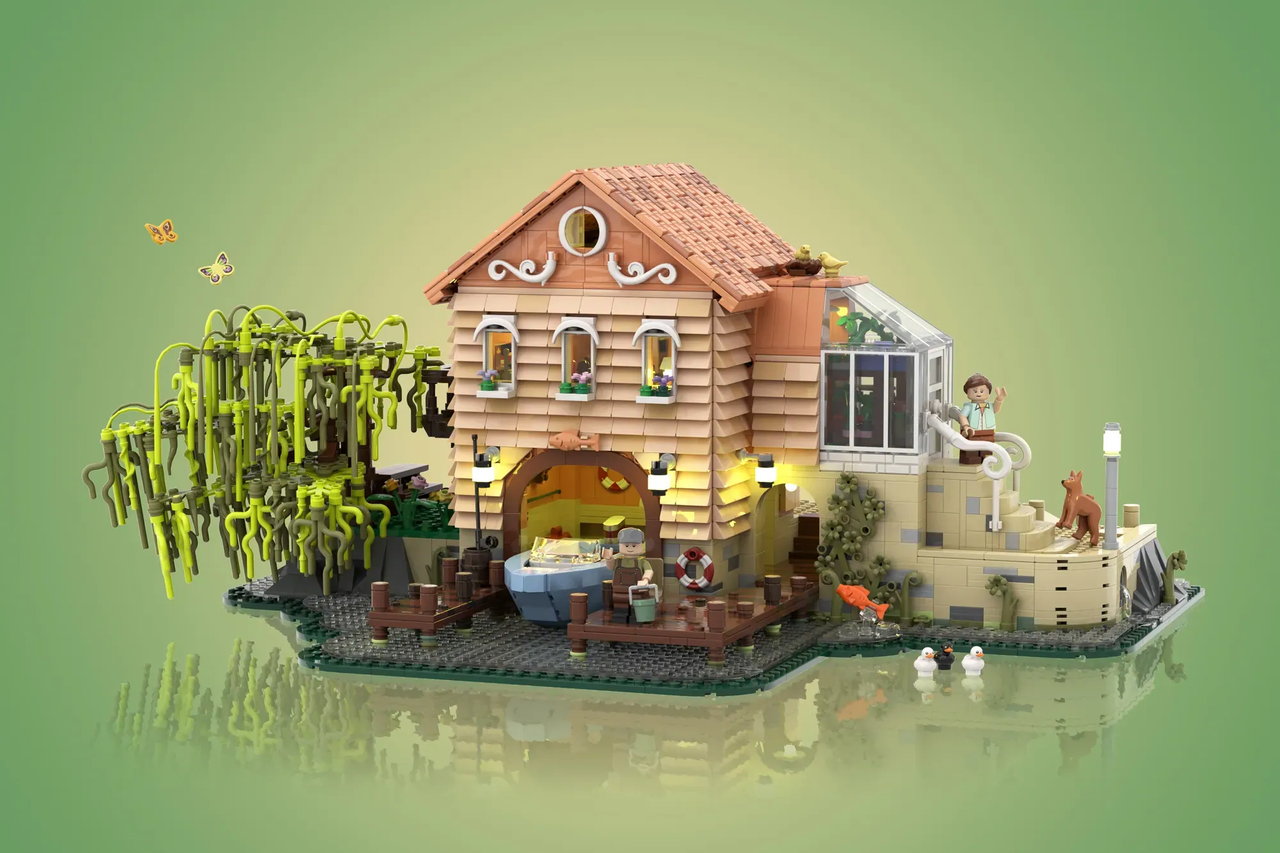乐高ideas 湖边小屋