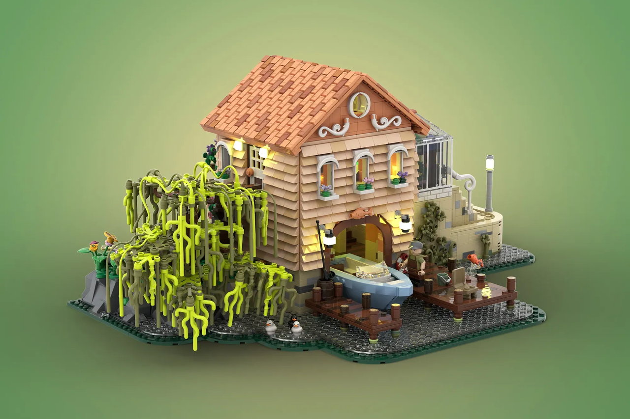 乐高ideas 湖边小屋