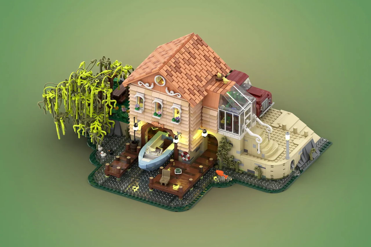 乐高ideas 湖边小屋