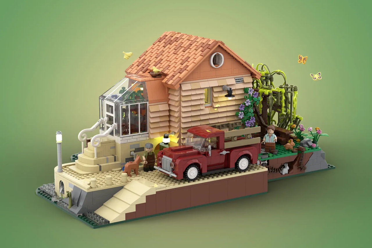 乐高ideas 湖边小屋