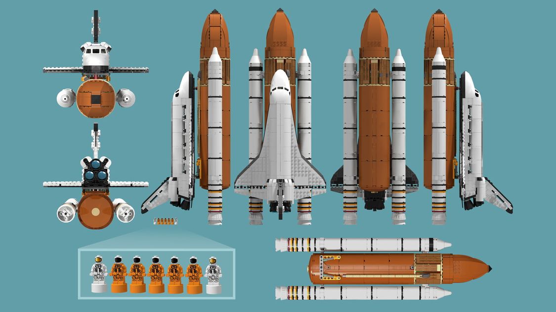 乐高ideas 美国国家航空航天局航天飞机（土星五号）