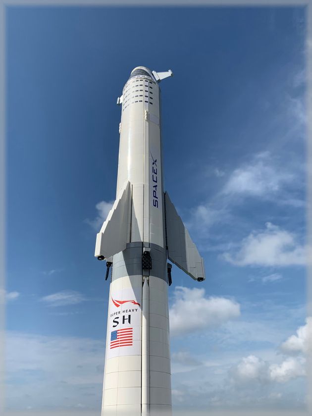 乐高ideas 太空探索技术公司BFR/星舰和超重型1:110比例