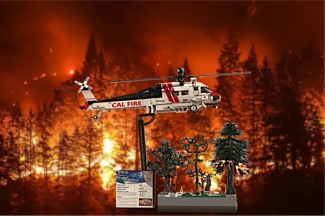 乐高ideas Sikorsky S-70i Firehawk CAL FIRE Edition。