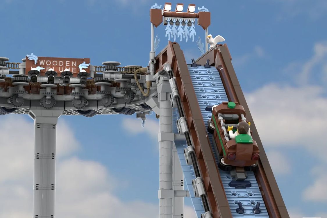 乐高ideas Working Log Flume–Fairground Water Coaster