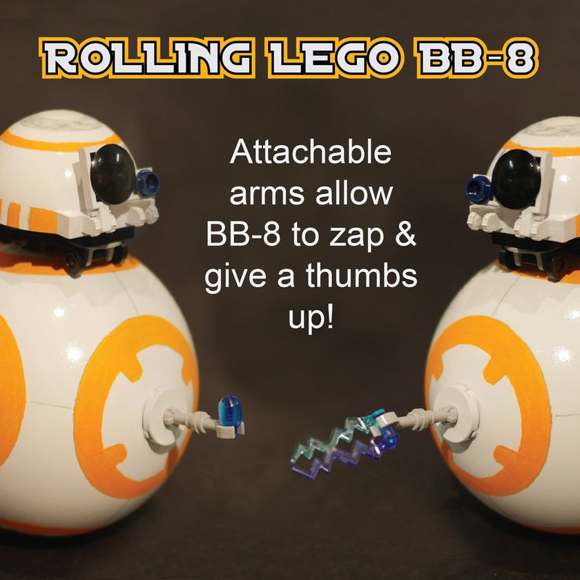 乐高ideas 滚动BB-8！！