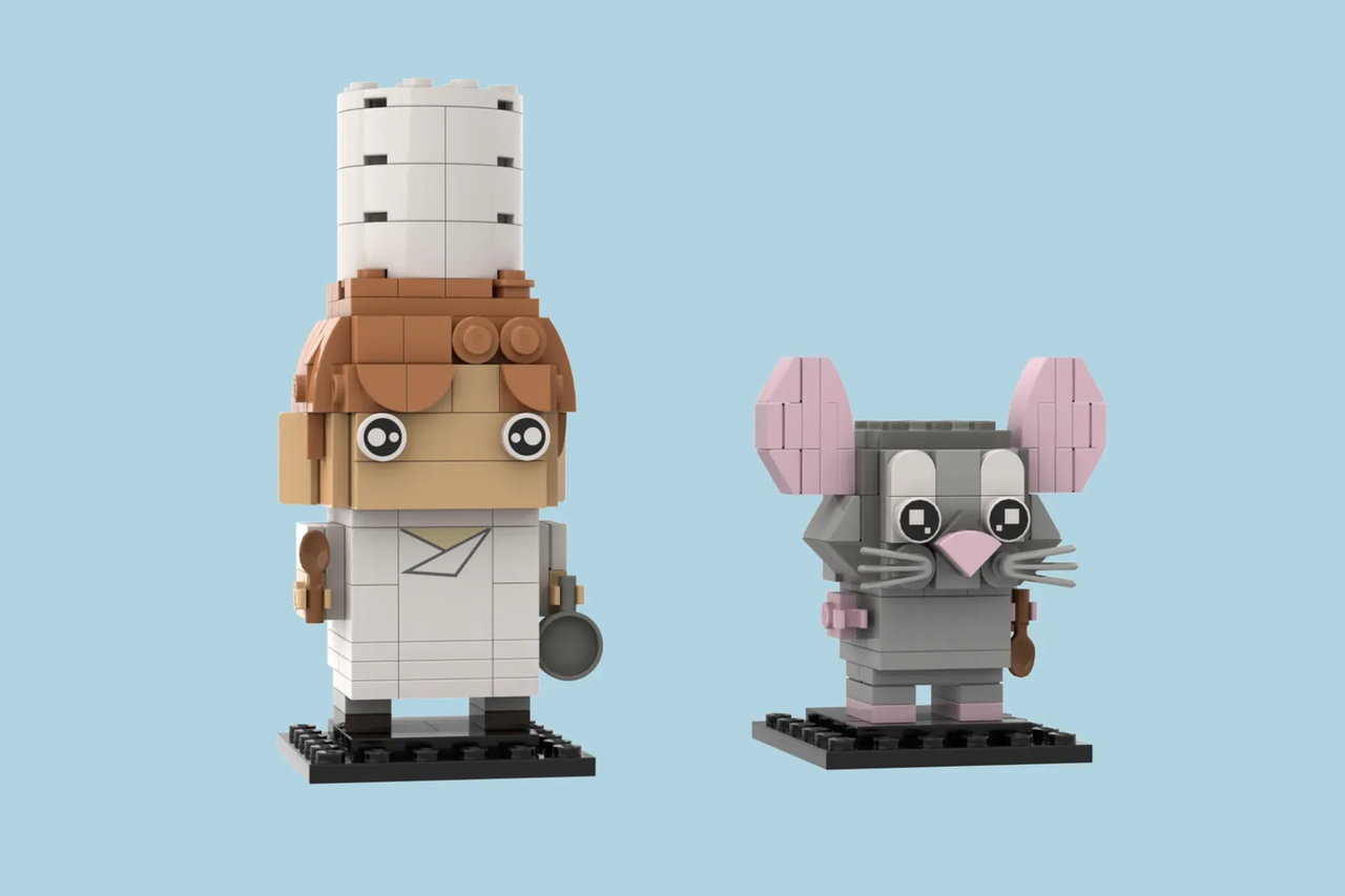 乐高ideas 从厨房到砖块：Linguini&Remy BrickHeadz