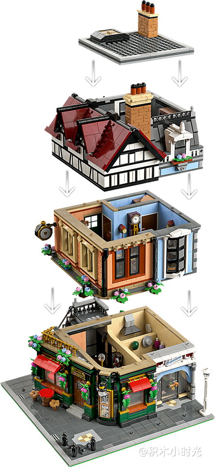 乐高 10350 英伦街角