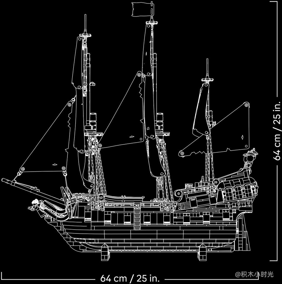 乐高 10365 杰克·史派罗船长的海盗船