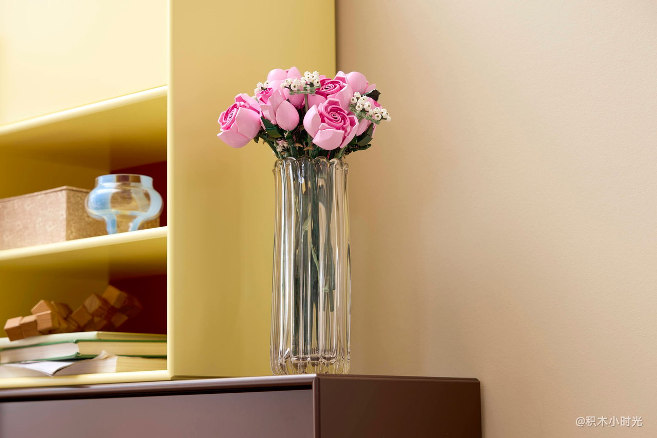 乐高 10374 粉玫瑰花束