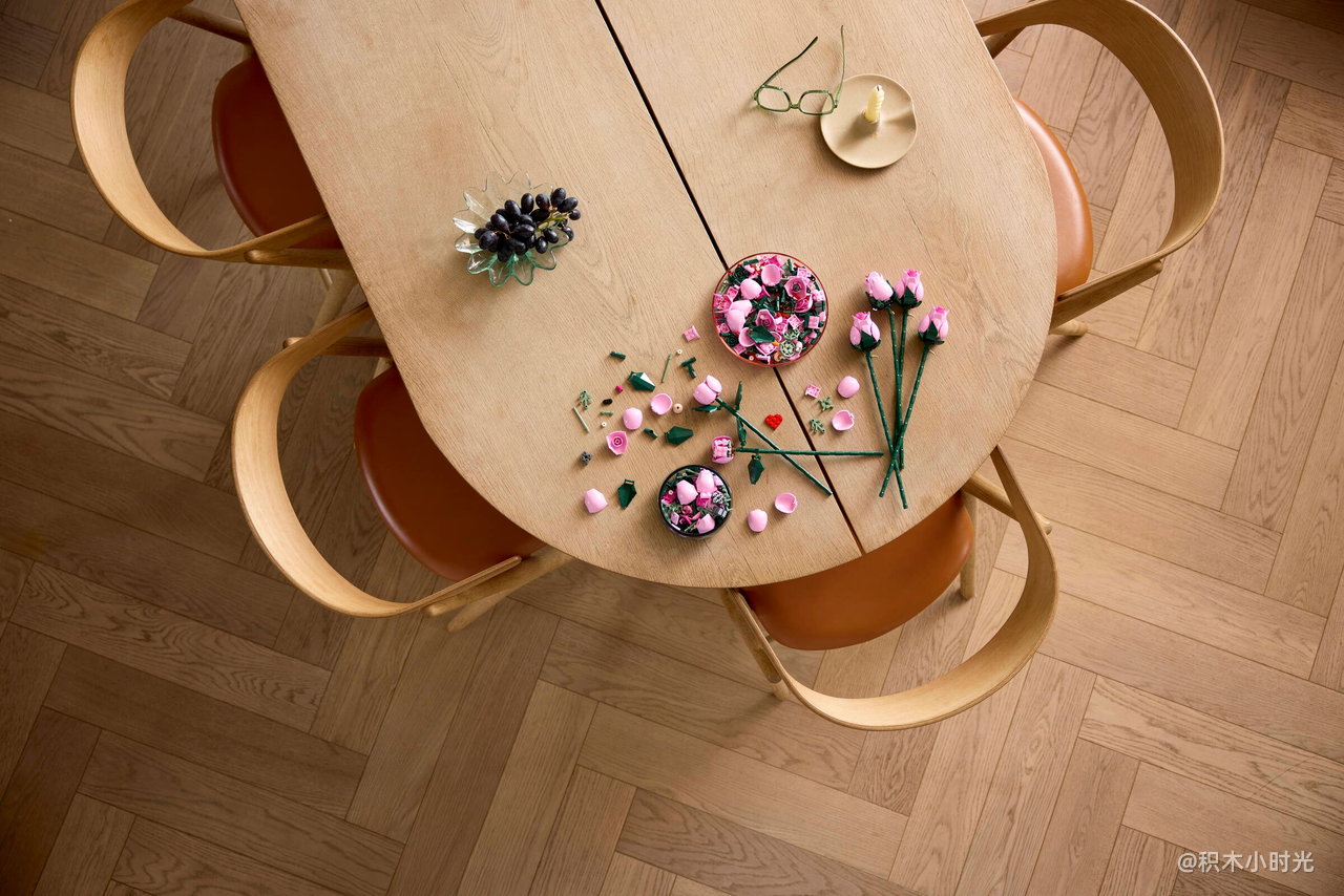 乐高 10374 粉玫瑰花束