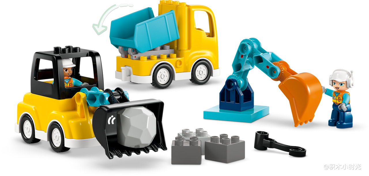 乐高 10475 3合1建筑工程车