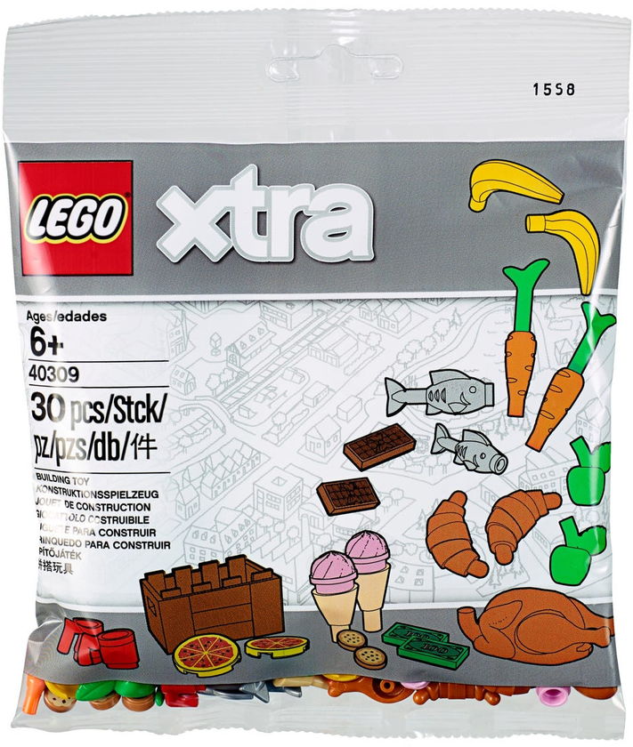 乐高 40309 玩具食物饰品
