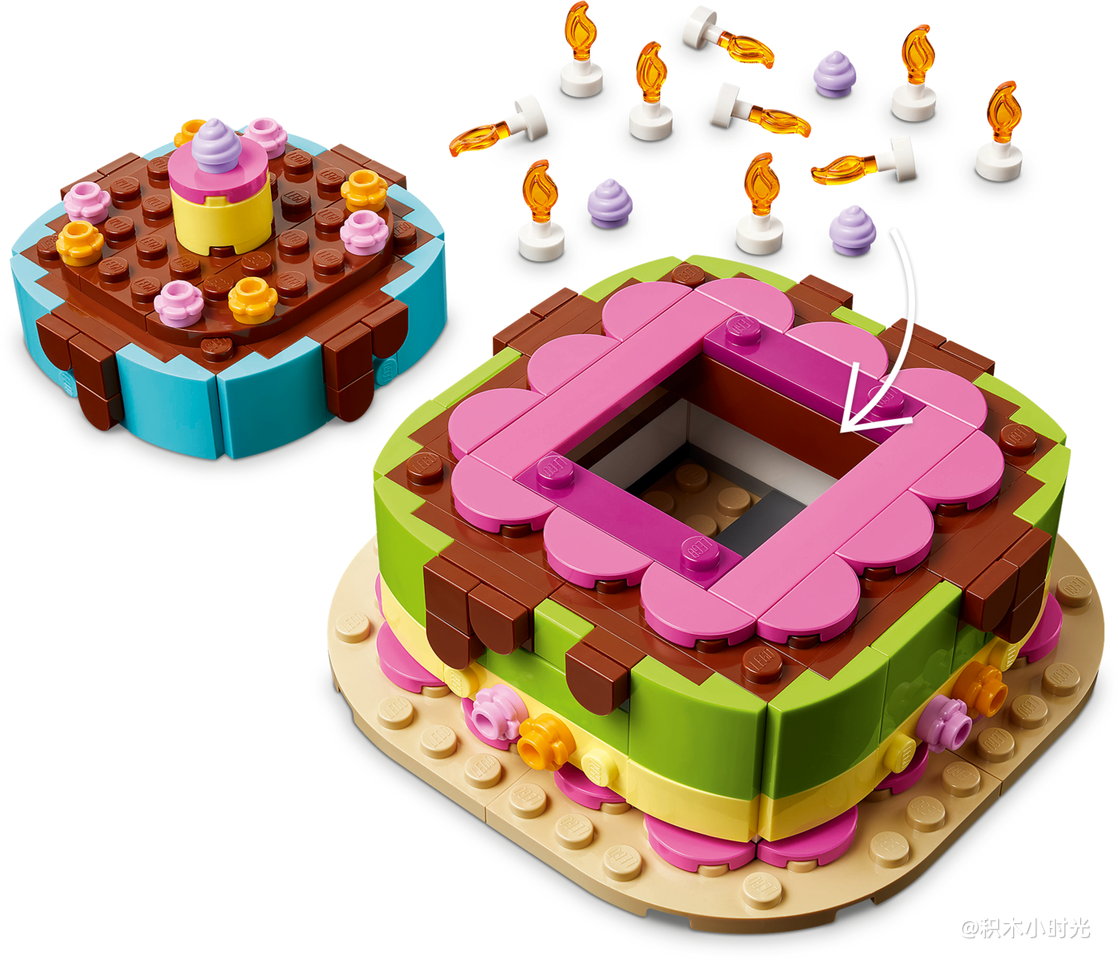 乐高 40815 生日派对蛋糕