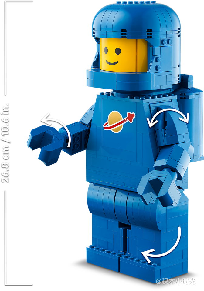 乐高 40921 放大版蓝色宇航员小人仔