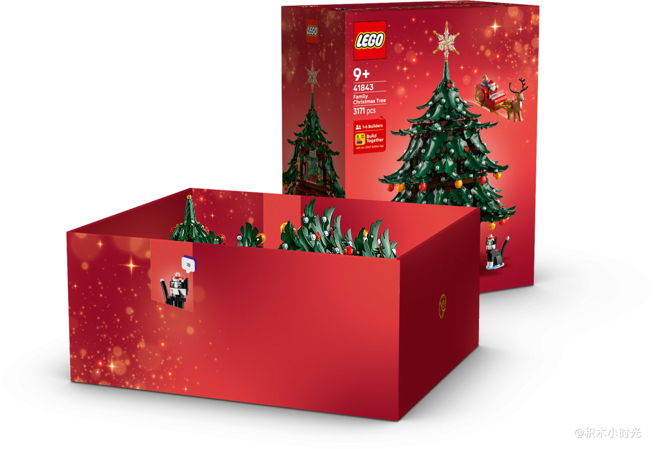 乐高 41843 家庭圣诞树