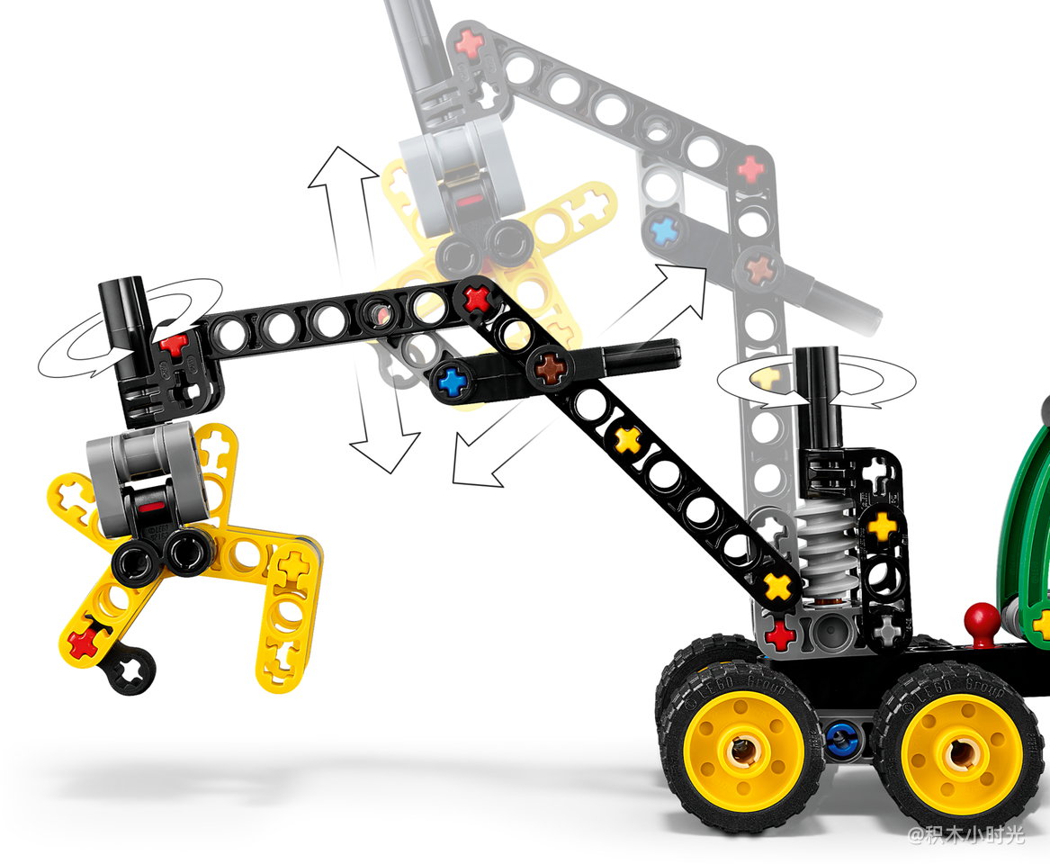 乐高 42218 John Deere 1470H 轮式森林收割机