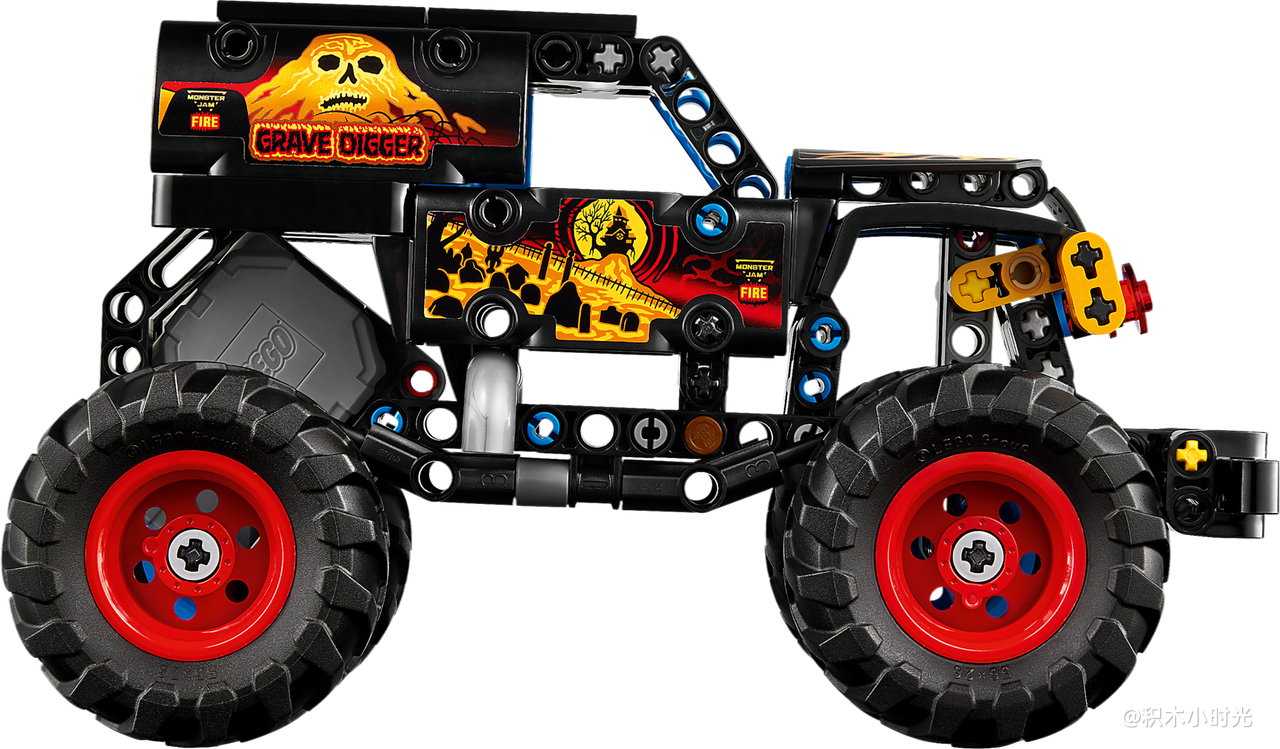 乐高 42219 Monster Jam™ Grave Digger™ 火冰回力车