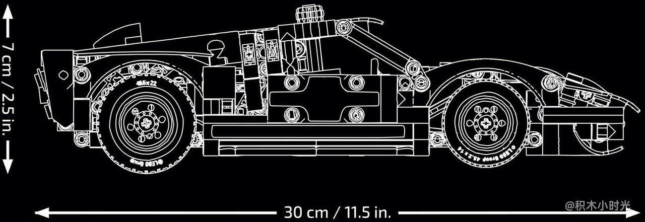 乐高 42223 1966 福特 GT40 MKII 赛车
