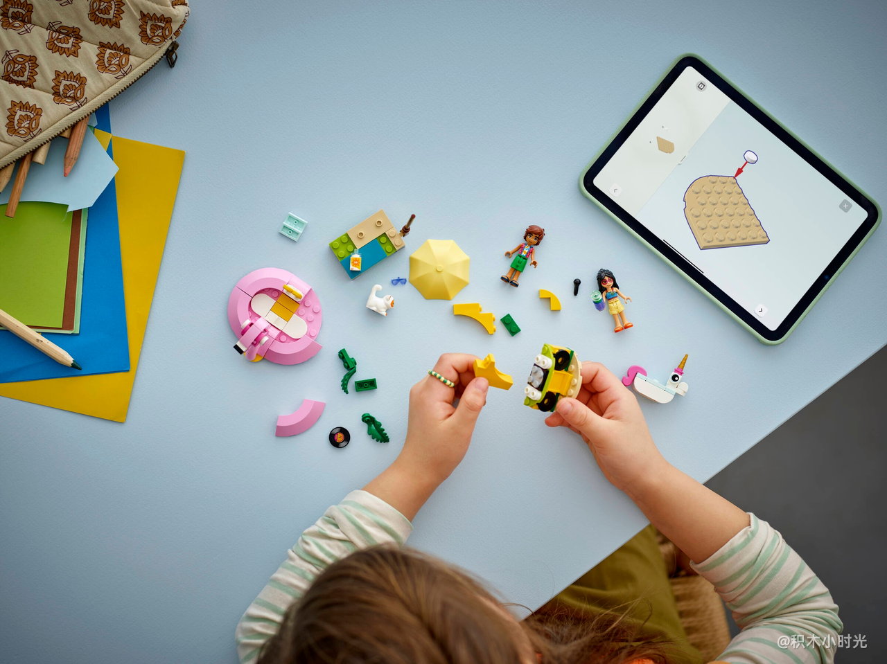 乐高 42658 独角兽和火烈鸟主题泳池派对