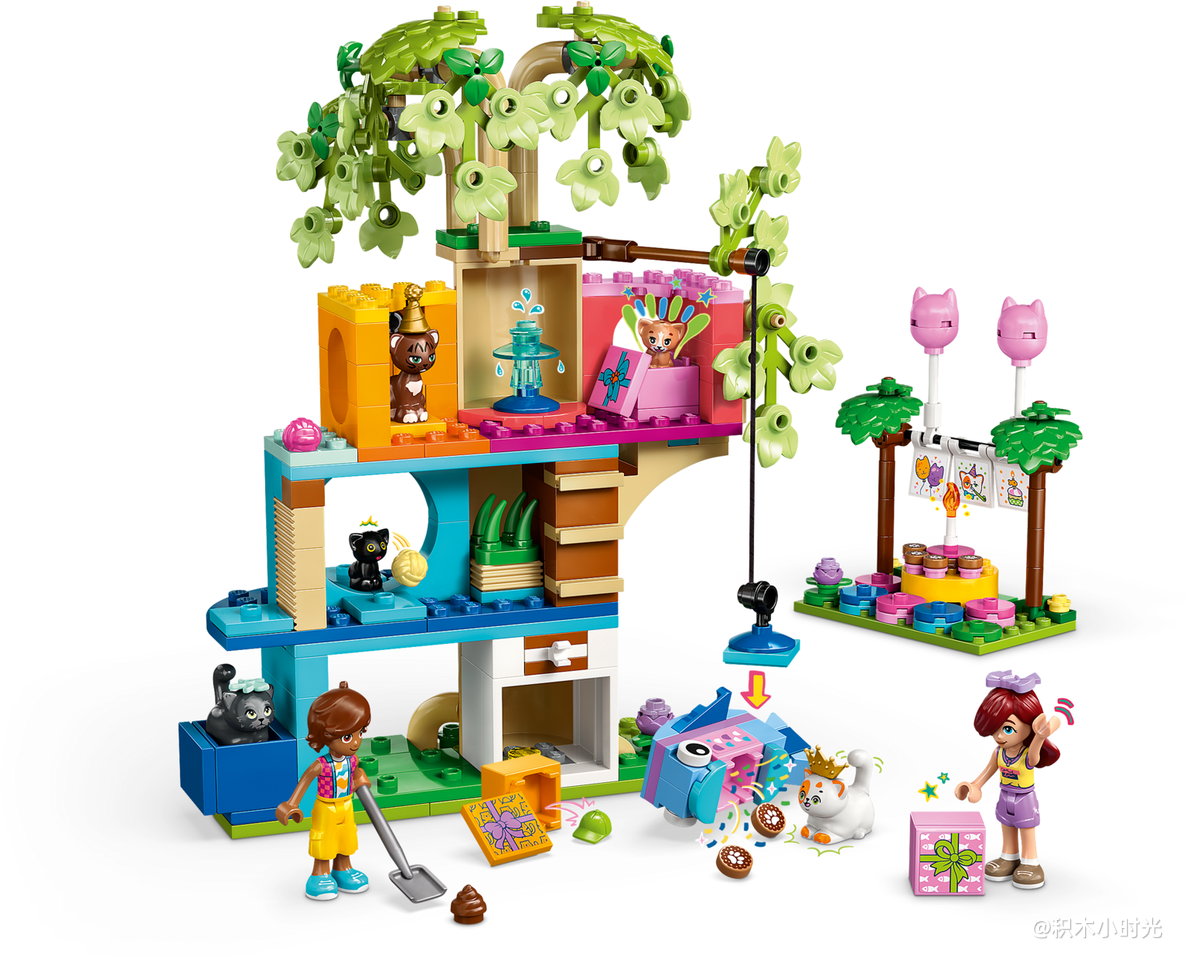 乐高 42666 猫咪生日派对与树屋