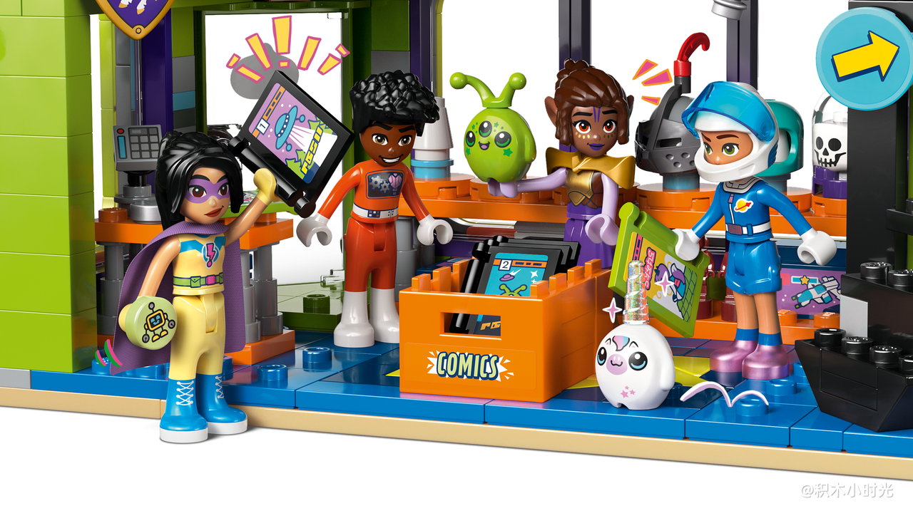乐高 42674 漫画书与游戏商店