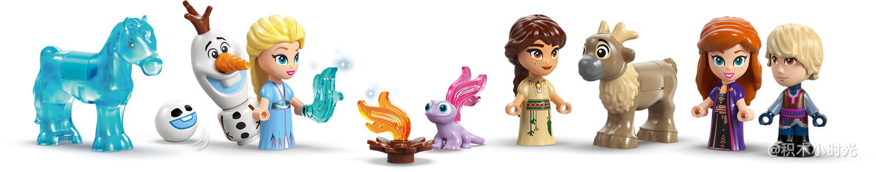 乐高 43278 迷你阿伦黛尔城堡和艾莎冰雪宫殿