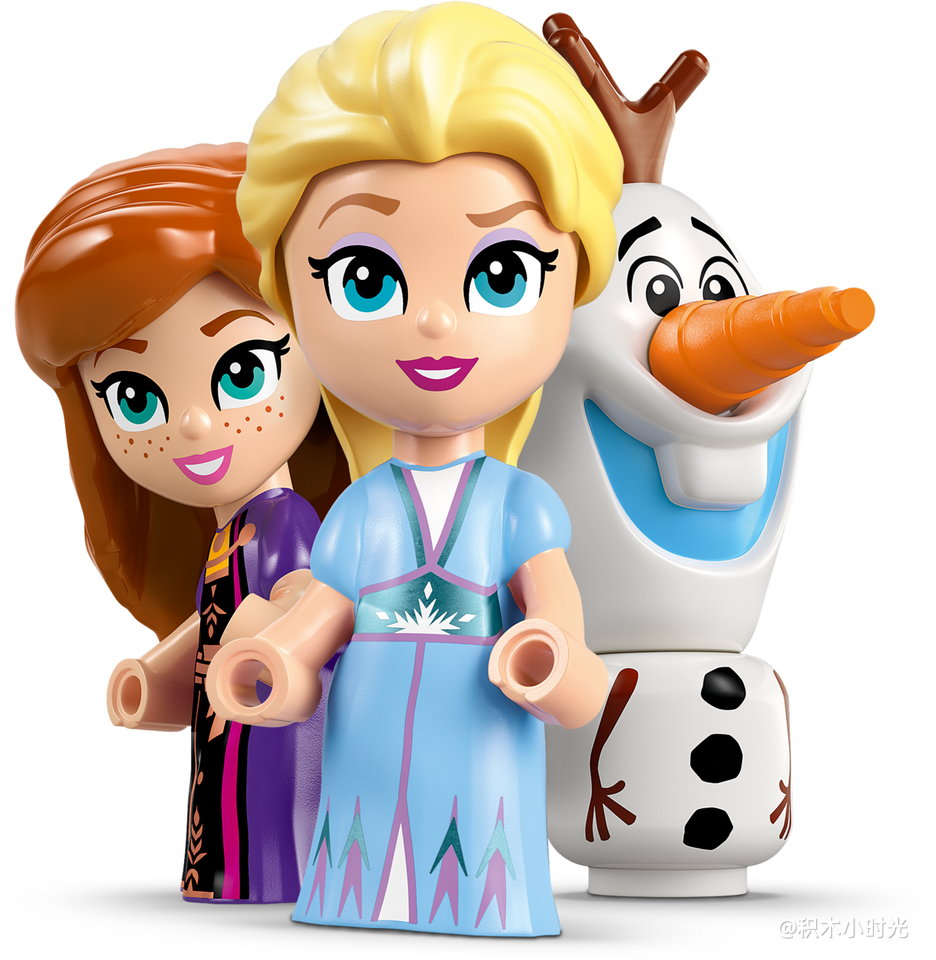 乐高 43278 迷你阿伦黛尔城堡和艾莎冰雪宫殿