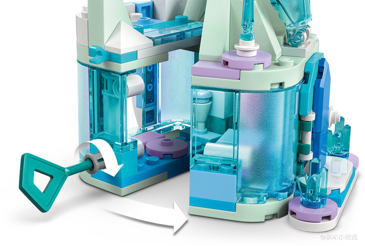 乐高 43278 迷你阿伦黛尔城堡和艾莎冰雪宫殿