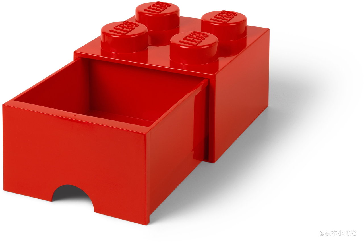 乐高 5005402 LEGO® 4-stud Bright Red Storage Brick Drawer