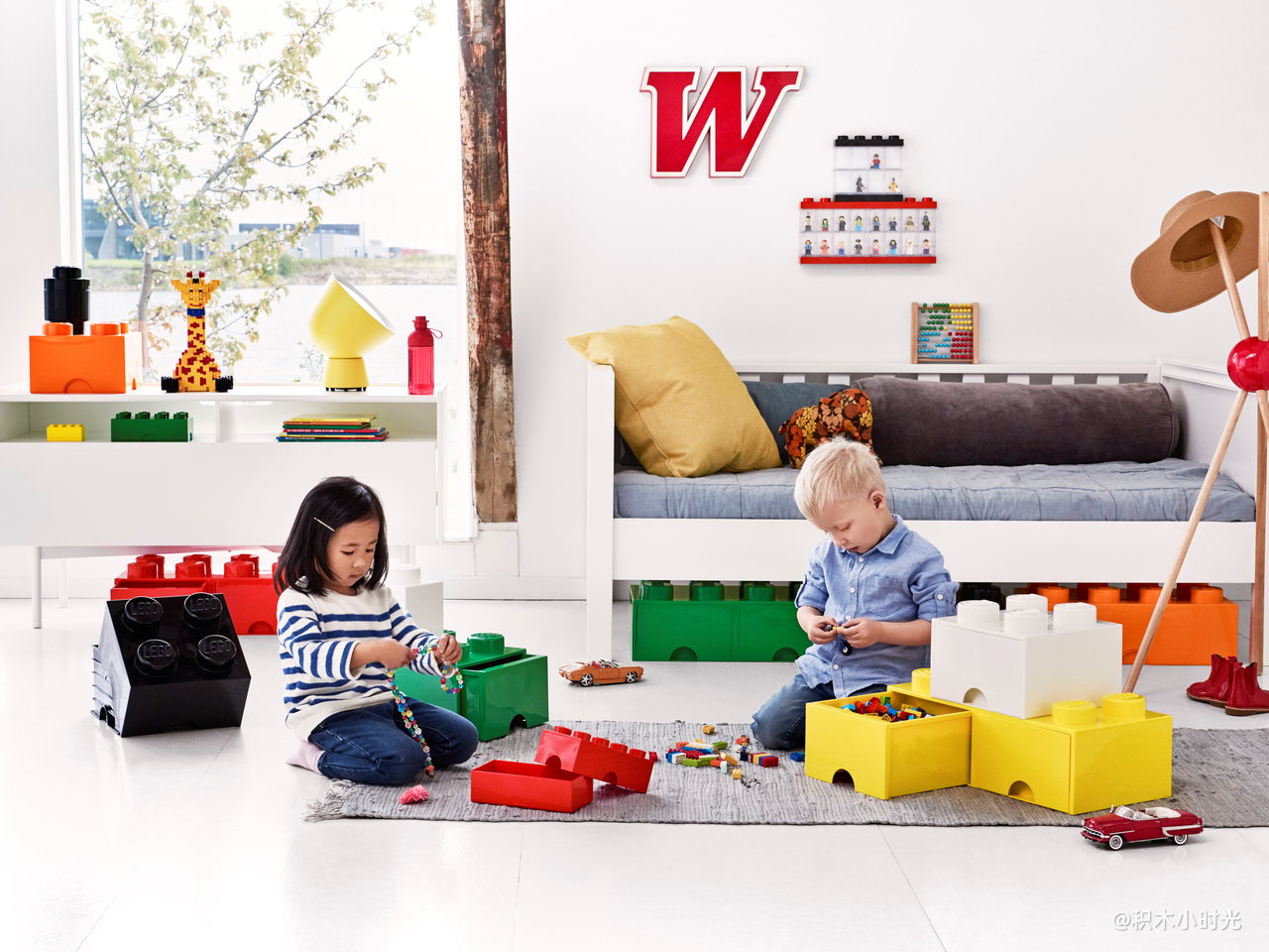 乐高 5005402 LEGO® 4-stud Bright Red Storage Brick Drawer