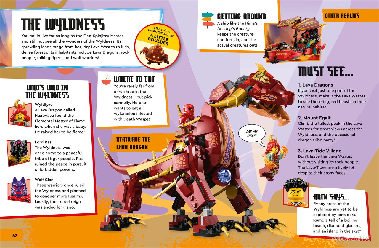 乐高 5009938 LEGO® NINJAGO® Dragons Rising Adventure Atlas