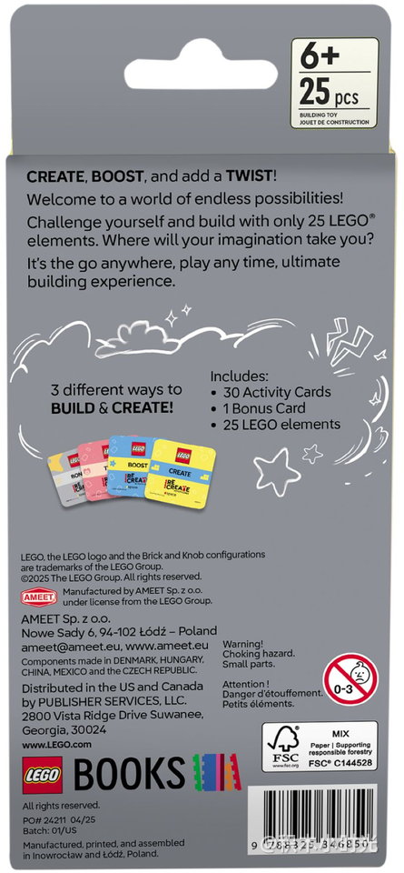 乐高 5010355 Recreate Activity Cards: Space