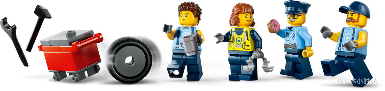 乐高 60457 定制警车车库