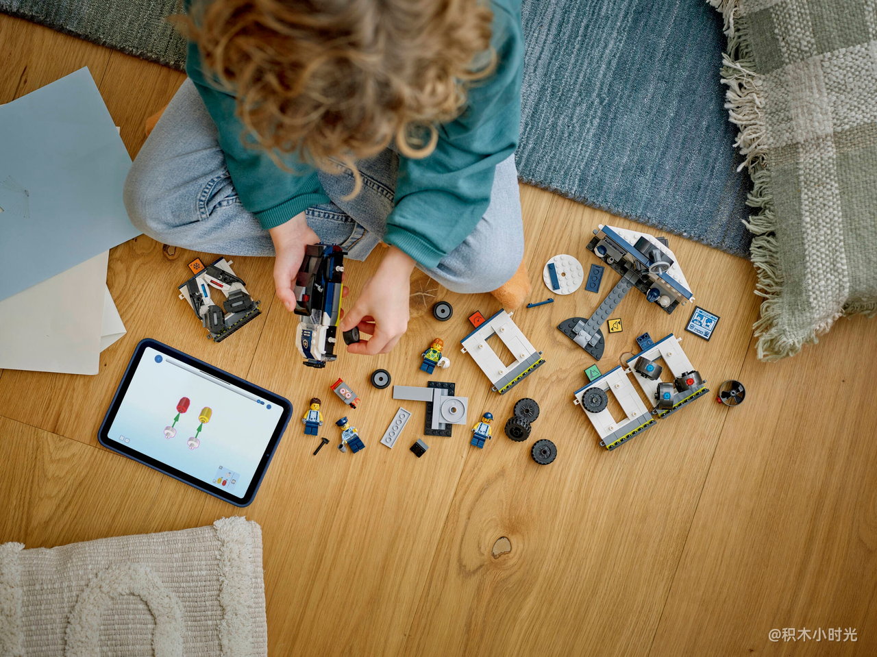 乐高 60457 定制警车车库