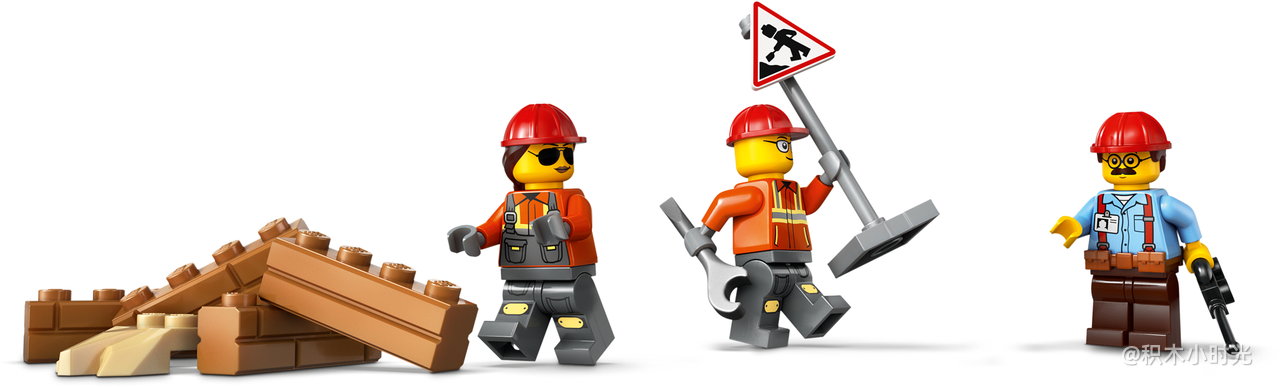 乐高 60466 黄色推土机