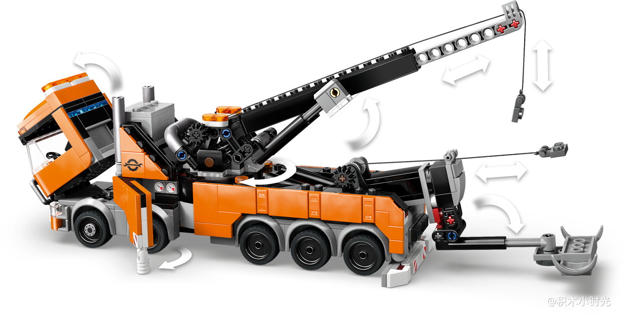 乐高 60467 重型塔吊拖车