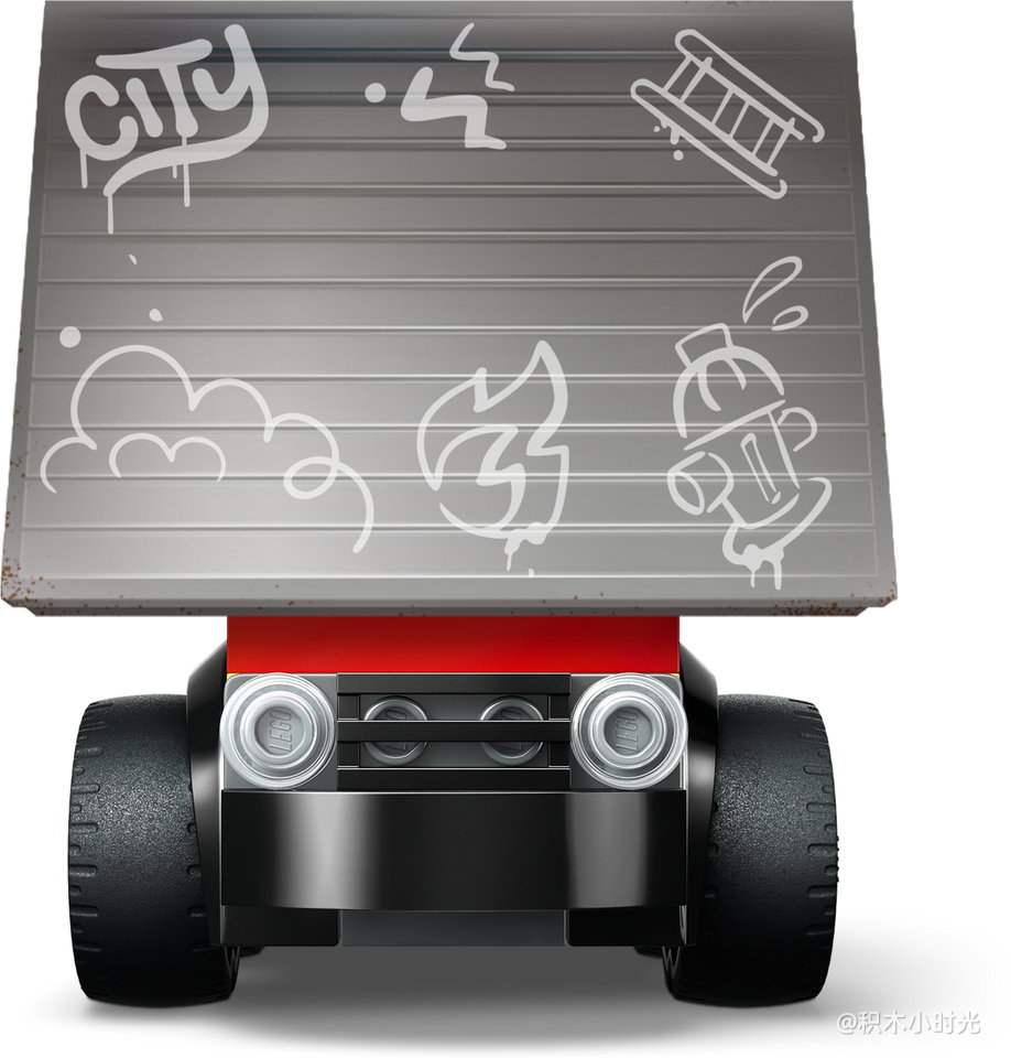 乐高 60482 旋风车队-鸣笛消防车