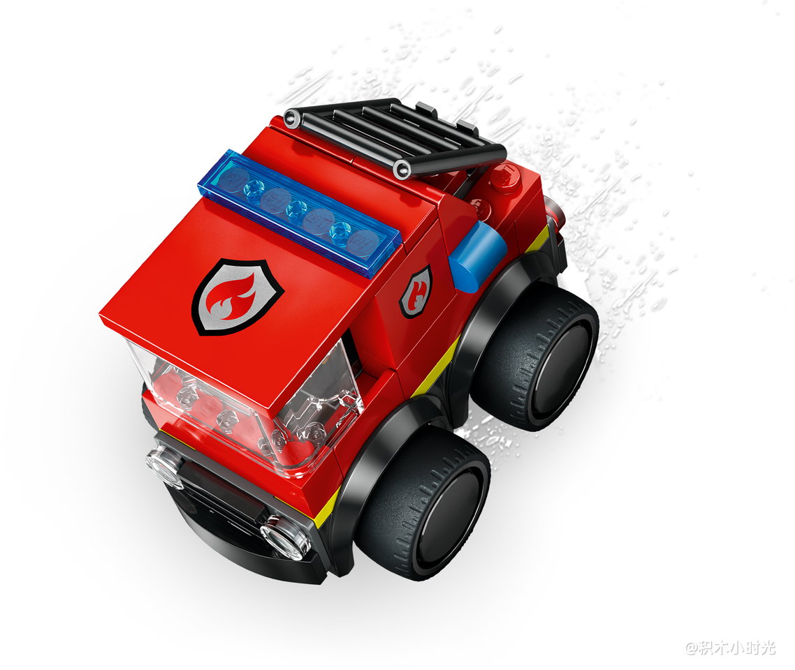 乐高 60482 旋风车队-鸣笛消防车