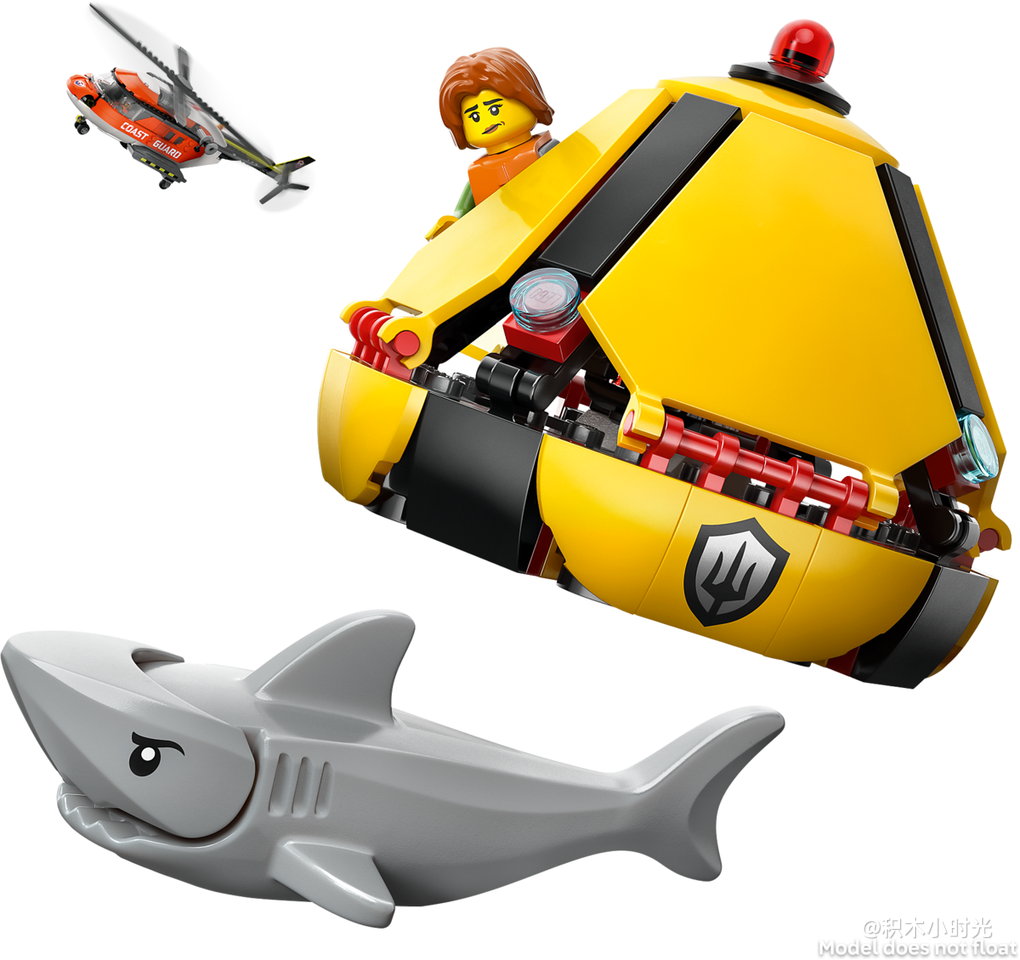 乐高 60503 海岸警卫队直升机