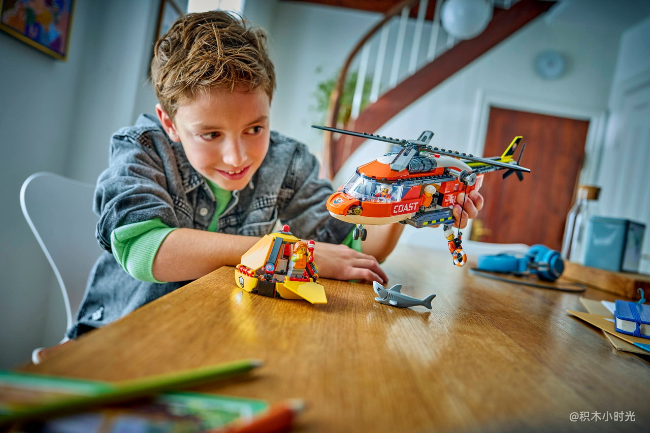 乐高 60503 海岸警卫队直升机