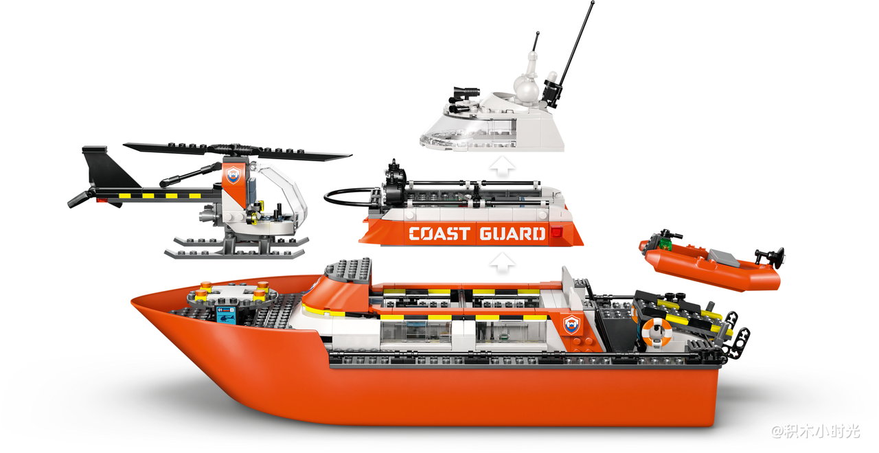 乐高 60504 海岸警卫队救援船和直升机