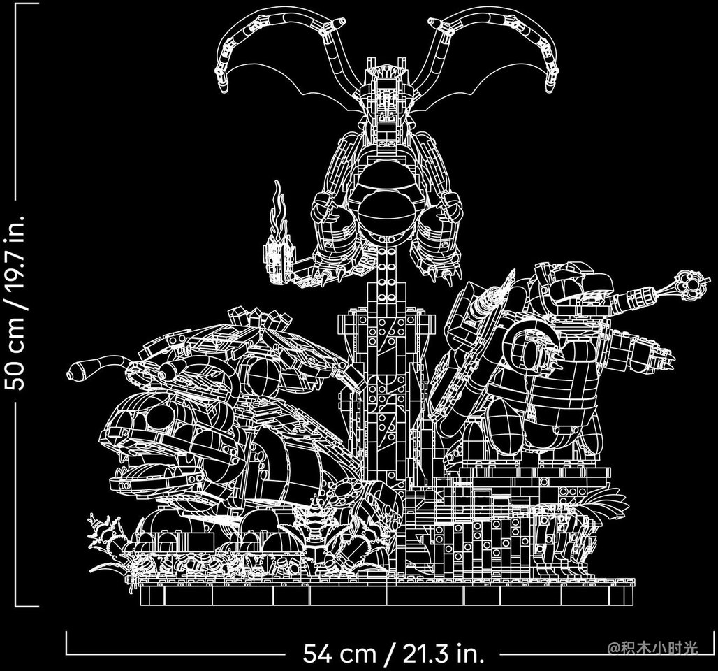 乐高 72153 妙蛙花、喷火龙和水箭龟