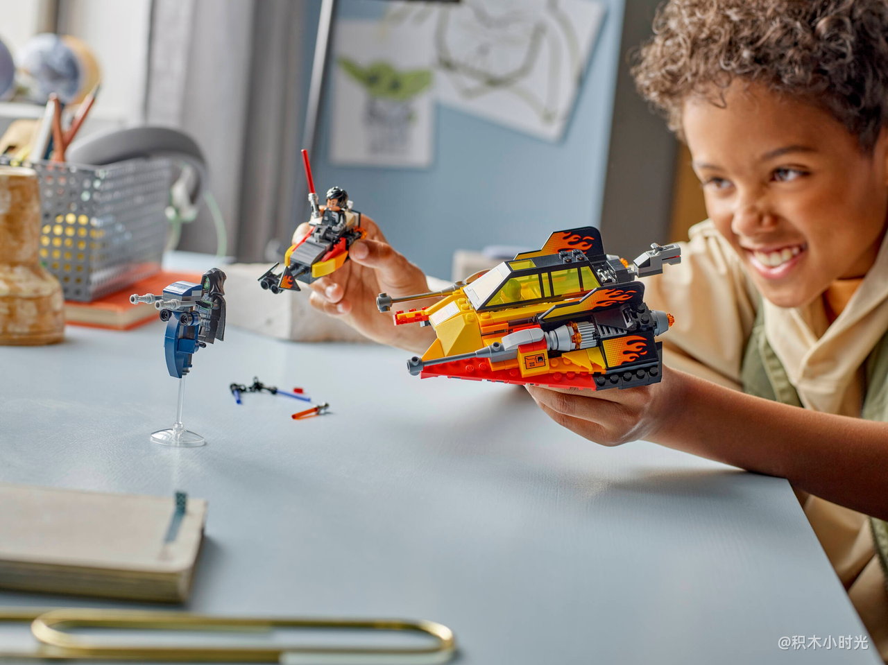 乐高 75414 原力热焰 雪地战机