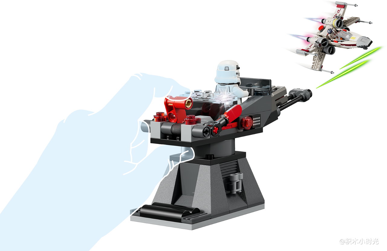 乐高 75423 奇智妙玩：卢克·天行者的X翼星际战斗机「红色五号」