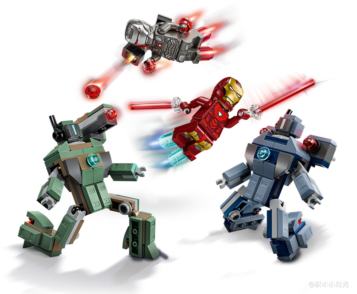 乐高 76320 钢铁侠与战争机器对阵铁锤无人机